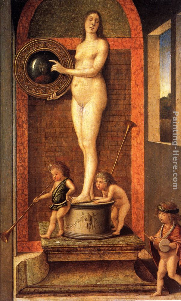 Allegory of Vanitas painting - Giovanni Bellini Allegory of Vanitas art painting